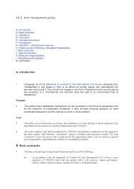 Https Www Un Org Womenwatch Osagi Un System Policies Unesco Anti Harassment Policy Pdf