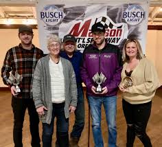 The boys attended the Madison International Speedway Banquet this past  Friday night! Rounding out the season with Shaun Scheel #8, 4th in the  overall points and Stephen Scheel #4, 7th in points!