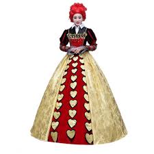 The queen of hearts bears two equally insane and incredibly emotionally volatile halves (upper and beautiful and lower and ugly). Queen Of Hearts Cosplay Costume Dress Costume Party World