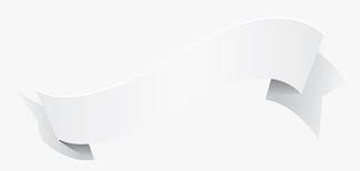 White Wave Diagonal Ribbon Banner With Fold Wedge End White Ribbon Banner Png Transparent Png Transparent Png Image Pngitem