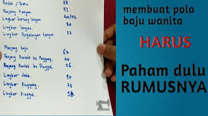 Y y y tanya jawab dan berdiskusi. Cara Merumuskan Atau Membagi Badan Pola Dasar Baju Wanita Youtube