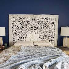 King Bed Headboard With Frame Wood Carving Mounted Wall Art Etsy Headboards For Beds King Bed Headboard King Size Bed Headboard