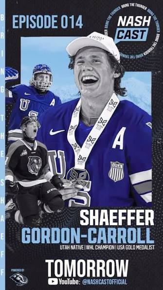 What were YOU doing at 16?, Utah’s own Shaeffer Gordon-Carroll has a bright future on the ice 🏒, Catch the full episode with @flowtician tomorrow 🎙️