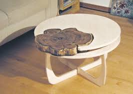 Diy Tisch Couchtisch Material 2x Tischlerplatte Baumscheibe Robinie Unterbau Abnehmbar Aus Sperrholz Baumscheiben Tisch Diy Tisch Tisch