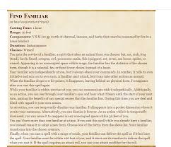 Find Familiar 5e 5th Edition D D 5e Spells