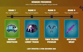 Reboot a friend is a new fortnite program designed to bring old players back to the game. Fortnite S Reboot A Friend Get Rewards For Bringing Back Friends Kr4m