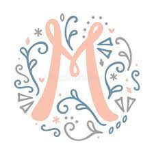 Big starts from an abacus of essential geometries to design a new font that translates into light, an alphabet. Feminine Monogram Design M Letter Alphabet Art Nouveau Style Stock Illustration Illustration Of Abstract Decor 106200719