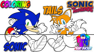 Explore 623989 free printable coloring pages for you can use our amazing online tool to color and edit the following sonic and tails coloring pages. Coloring Sonic The Hedgehog And Tails Sega Video Games Coloring Pages For Children Youtube