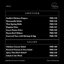 rina's kitchenette gulberg menu prices