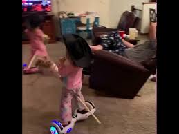 Nothing to worry about, girls; Little Girls Flawlessly Ride Hoverboard In Circles Like Professionals Inside House 1104638 Youtube
