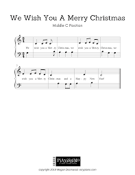 Adobe reader will open another window, and display the sheet music on the screen: Free Easy Piano Sheet Music We Wish You A Merry Christmas Very Piano