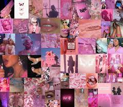 Scopri ricette, idee per la casa, consigli di stile e altre idee da provare. Pink Baddie Wall Collage Pink Wallpaper Laptop Cute Laptop Wallpaper Aesthetic Desktop Wallpaper