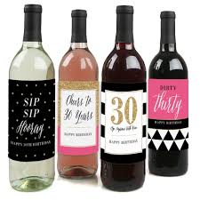 Make their birthday unforgettable with special flowers, gifts & more from 1800flowers�. Chic 30th Birthday Party Decorations For Women And Men Wine Bottle Label Stickers Set Of 4 Walmart Com Walmart Com