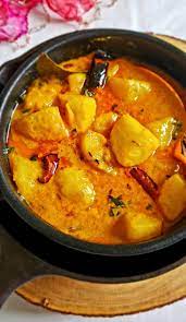 Aloo Dahi Potato In Tangy Yogurt Curry Myspicetrunk Recipe Curry Recipes Vegetarian Yogurt Curry Indian Food Recipes