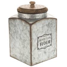 Hobby lobby sales adorable things which you cannot find anywhere else and this farmhouse decor doesn't disappoint. Country Farm Flour Galvanized Metal Canister Hobby Lobby 1549484