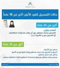 ويعيد البرنامج توجيه المنافع الحكومية للفئات. Ø­Ø³Ø§Ø¨ Ø§Ù„Ù…ÙˆØ§Ø·Ù† ÙŠÙˆØ¶Ø­ Ø­Ø§Ù„Ø§Øª Ø§Ù„ØªØ³Ø¬ÙŠÙ„ Ù„Ù„ÙØ±Ø¯ Ø§Ù„Ø£Ø¹Ø²Ø¨ Ø§Ù„Ø¨Ø§Ù„Øº Ù…Ù† Ø§Ù„Ø¹Ù…Ø± Ø£ÙƒØ¨Ø± Ù…Ù† 18 Ø¹Ø§Ù… Ø§ Ø¹Ø³ÙŠØ±