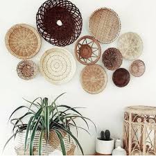 Creating A Wicker Basket Gallery Wall Chic Mom In The City Wicker Basket Decor Basket Wall Decor Baskets On Wall
