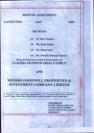 Cover letter for survey engineering apprenticeship. What Is A Deed Of Assignment And The Foolish Risk Your Taking For Not Having A Deed Of Assignment For Your Land Omonile Lawyer