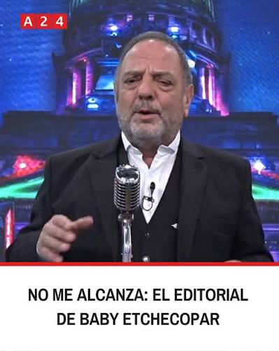 🔴 NO ME ALCANZA: EL EDITORIAL DE BABY ETCHECOPAR , 🗣️ @angeletchecopar,  👉 Seguí en #BastaBaby, 📺 a24.com/vivo