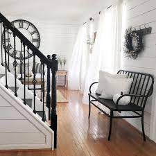 Cozy, functional, and trendy — what more could you want in a home? 80 Modern Farmhouse Staircase Decor Ideas 52 Farmhouse Staircase Decor Staircase Decor Home