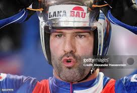Tony Benshoof of the USA reacts during the Viessmann Luge World Cup... News  Photo
