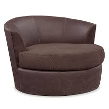 Living Room Furniture Brando Swivel Chair Chocolate American Signature Furniture Round Sofa Chair Accent Chairs For Living Room