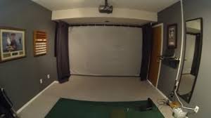 The makers of the optishot golf simulator recommend that a golfer of average height should use a room that measures no less than 10' x 10' with a minimum ceiling height of 8.5'. Diy Golf Simulator The Ultimate Guide For Building A Golf Simulator