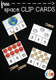 Outer Space Clip Cards The Stem Laboratory Space Preschool Space Theme Preschool Space Lesson Plans