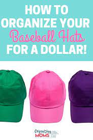 How To Organize Your Baseball Hats For A Dollar Baseball Cap Storage Diy Hat Organization Ball Cap Storage