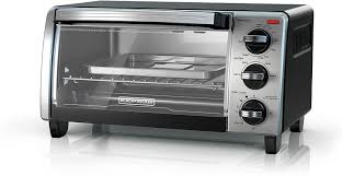 Black And Decker Toaster Oven Crumb Tray Replacement Black Decker 4 Slice Toaster Oven With Natural Convection Black Amazon Ca Home Kitchen