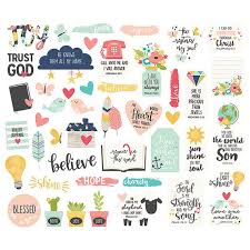 Bits And Pieces Song Faith Bits Pieces Carpe Diem Simple Stories Bible Journal Stickers Faith Stickers Simple Stories