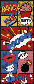At first glance, pop art might seem to glorify popular culture by elevating soup cans, comic strips and hamburgers to the status of fine art on the walls of museums. Pop Art Sound Wall Sticker Tenstickers