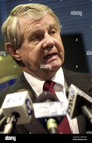 District Attorney David Yocom speaks during a news conference, Tuesday,  Sept. 7, 2004, in Salt Lake City. Yocom announced that Salt Lake County  Mayor Nancy Workman was charged with two felonies for