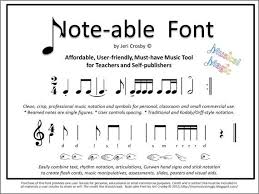 Note Able Font Easily Type Rhythm Notation Articulations Etsy Music Music Class Rules Music Manipulatives