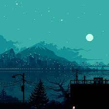 8pxl Tumblr Com My Last Art Piece Of This Year Happy New Years And I M Glad 2016 Is Over Hope Yall Have Pixel Art Landscape Pixel Art Background Pixel Art