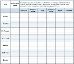 Printable Daily Animal Pill Chart Template Talk To