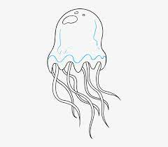 Make these by drawing very uneven, squiggly lines in pairs. How To Draw Jellyfish Jellyfish Line Drawing Simple Transparent Png 680x678 Free Download On Nicepng