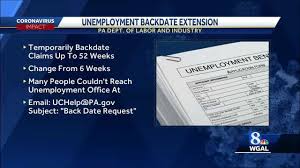 To mark or supply with a date that is earlier than the actual date. Pa Unemployment Benefits Can Be Backdated Up To 52 Weeks
