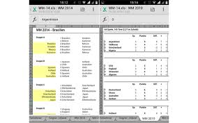 Microsoft excel tabelle 86.5 kb. Die Besten Android Apps Zur Fussball Wm 2014 Com Professional