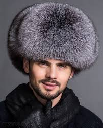 Real Fur Coat Jacket Men S Silver Blue Fox Fur Trapper Hat Sku Ffhafo870 Fur Shop Online Fur Hat Men Fur Trapper Hat Hats For Men