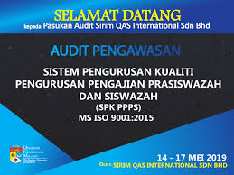 All organization which in iso 9001:2008 version need to convert to the new version to stay competitive. Audit Pengawasan Ms Iso 9001 2015 Spk Ppps Ukm 2019 Kualiti Ukm