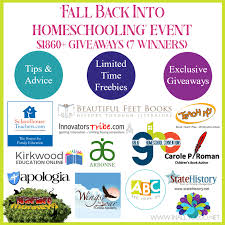 Fall Back into Homeschooling October Event {$1860+ Giveaways