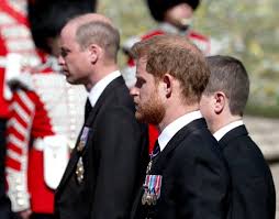 Prince philip's children and grandchildren, including prince harry and prince william, walked behind the duke's casket as the royal family prepares to say their final goodbyes. Prince Philip Funeral Harry William Enter Apart Leave Together
