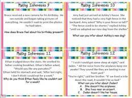 I love using these task cards as short daily practices for students. Making Inferences Task Cards By Stephanie Smith Tpt