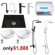 Check spelling or type a new query. Black White Series New Hdb Bto Kitchen Sink And Bathroom Package Domaco