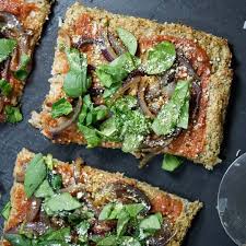 Vegan Cauliflower Pizza Crust Detoxinista Recipe Vegan Cauliflower Pizza Crust Whole Food Recipes Vegan Cauliflower