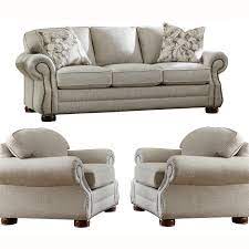 Visit a hickory chair furniture co. Made In Usa Austin Taupe Fabric Sofa And Two Chairs With Nailhead Trim On Sale Overstock 27415152