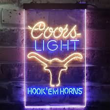 Texas Longhorns Coors Light Neon Like Led Sign Fansignstime