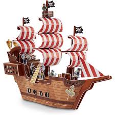 Maybe you would like to learn more about one of these? Melissa Doug Pirate Ship 3 D Puzzle And Ship In One 100 Pcs 21 X 16 X 5 25 Inches Assembled Walmart Com Walmart Com