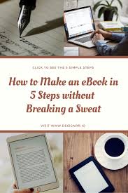 How To Make An Ebook In 5 Steps Without Breaking A Sweat In 2020 Ebook Writing Ebook Writing A Book